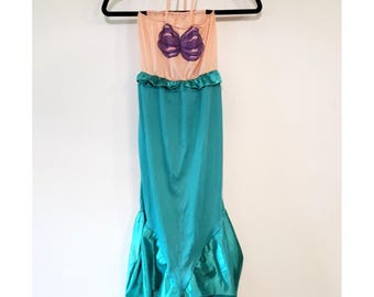 Vintage Disney Little Mermaid Halloween Costume Girls Princess Ariel Tail Fin 4T Toddler Size