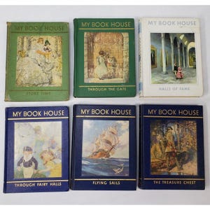 My Book House Lot Of 6 Olive Beaupre Miller Vintage Storybooks Set AS IS READ Hardcover Classic Kids Bedtime Storybooks Learning To Read