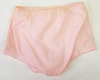 Vintage Plastic Lined Diaper Cover Pink Infant Bloomers Baby Girl Pastel Pale Pink Light Pink