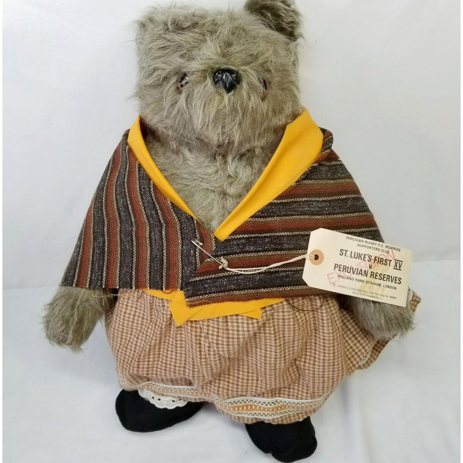 Paddinton Bear Aunt Lucy Eden Toys 1975 Stuffed Plush Animal