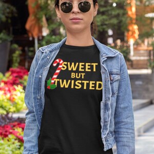 Sweet but Twisted | Candy Cane | Premium Unisex Tee | Christmas Shirt | Holiday Top | Naughty and Nice | Funny Gift