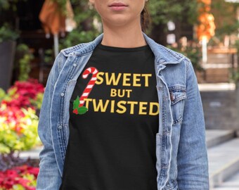 Sweet but Twisted | Candy Cane | Premium Unisex Tee | Christmas Shirt | Holiday Top | Naughty and Nice | Funny Gift