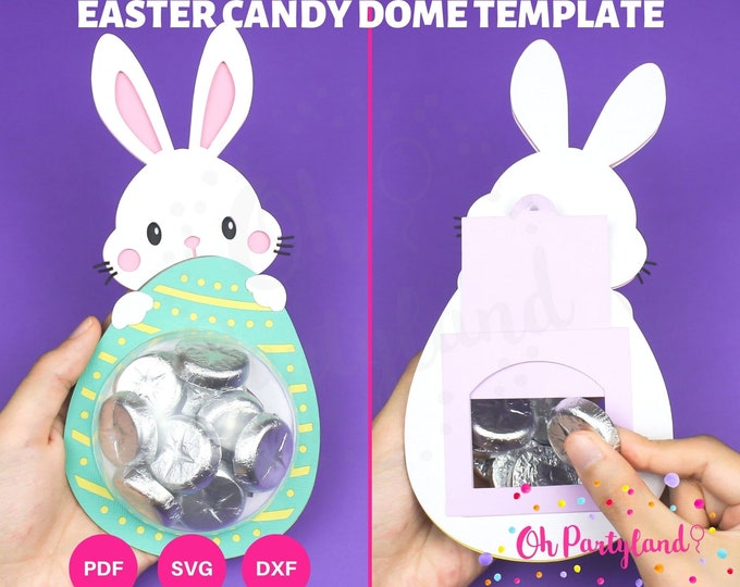 Easter Bunny Candy Holder SVG File for Cricut, DXF File for Silhouette ...