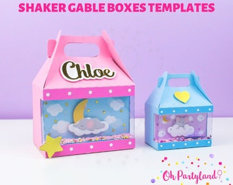 Gable Box SVG, DXF, Shaker Gable box template, Cut file gable box, Lunch box svg, Gable box template svg, Template gable box shaker