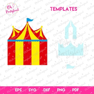 Invitation de cirque, chapiteau de cirque SVG, SVG de chapiteau de carnaval, invitation de carnaval, svg anniversaire carnaval, svg anniversaire cirque, svg cirque, carnaval