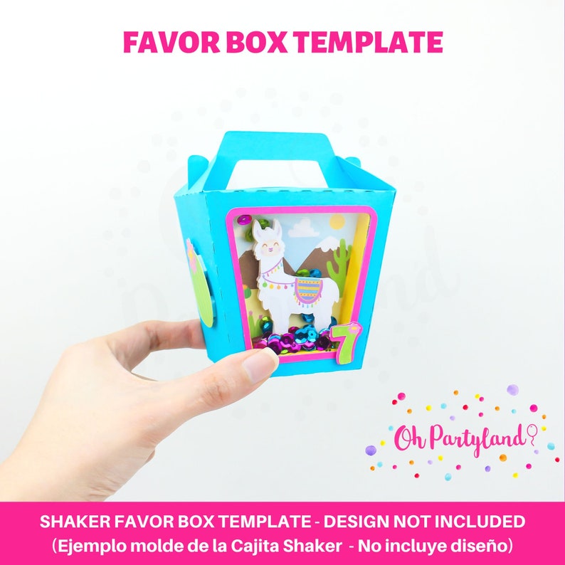 Shaker Box svg, dxf, pdf, png, Favor box template SVG files for Cricut, Candy box template svg, Treat box svg, Please read description image 5