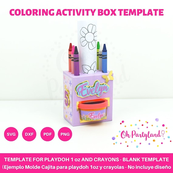 Crayon Box Template, Make it with Cricut