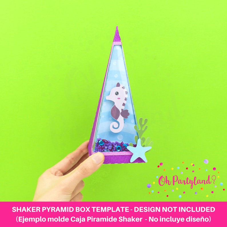Pyramid box shaker SVG, Pyramid shaker box template, Shaker box svg, Favor box svg, Shaker pyramid box template, Shaker box template image 2