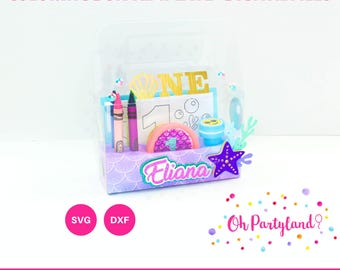 Coloring Activity Box Template for Cricut & Silhouette (Digital Files)