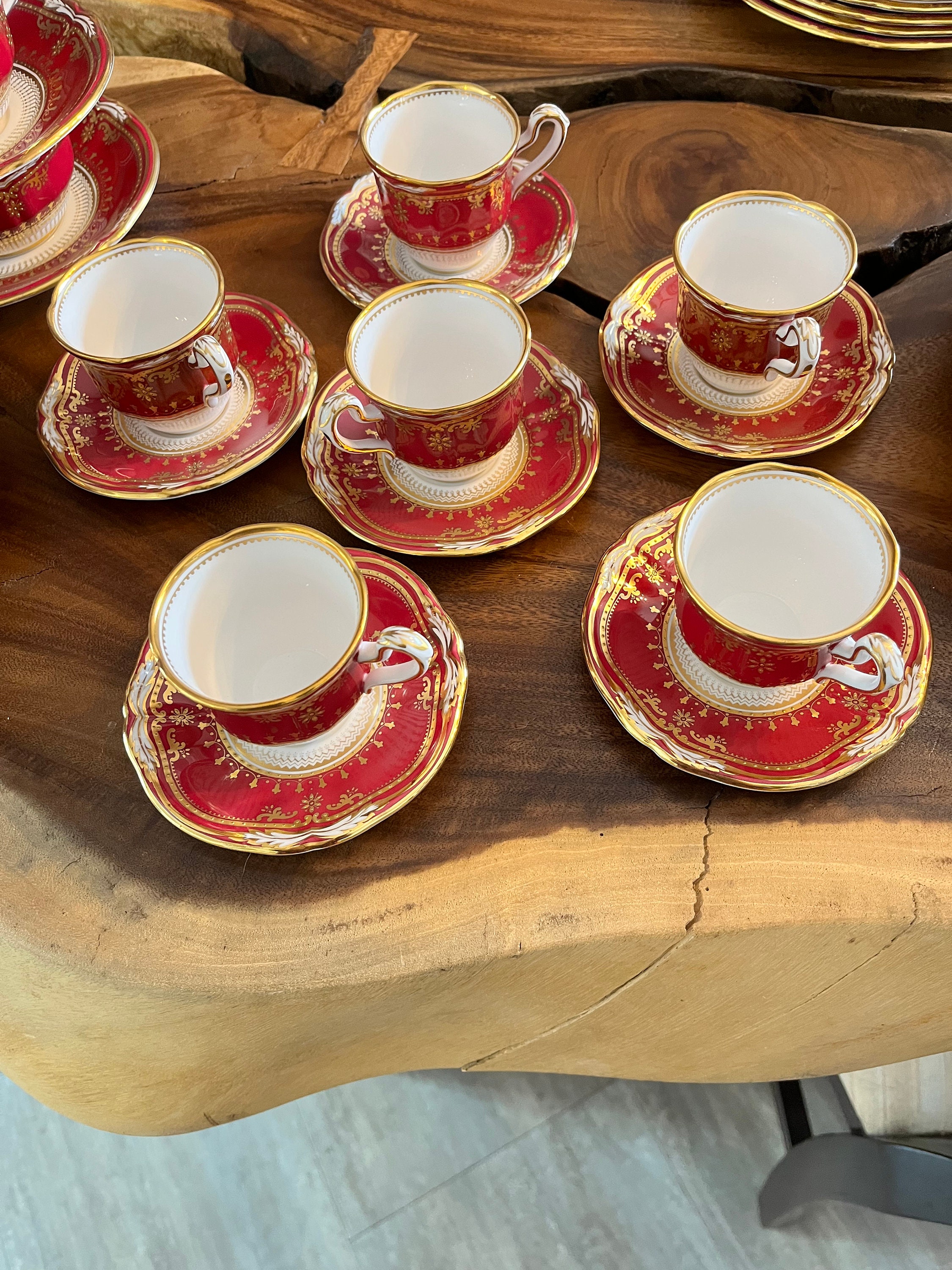 Spode スポード Lancaster Crimson ランカスターティーカップ&amp