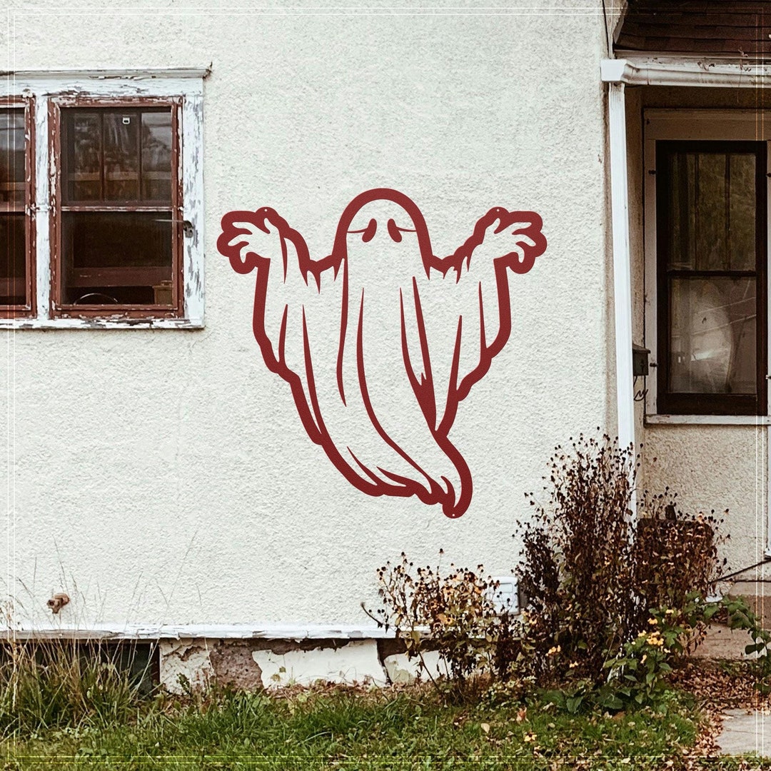 Ghost Halloween Wall Sign – Phantom Wall Art - Laser Cut Spooky Ghost ...