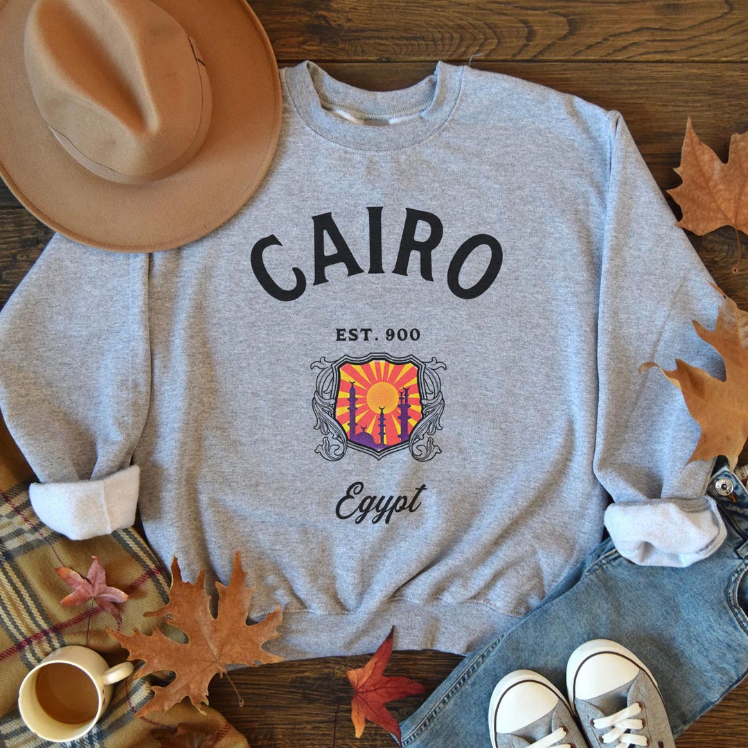 Cairo, Egypt Sweatshirt, Soft and Comfortable Crewneck Pullover ...