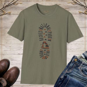 Arches National Park Tee Moab Utah Vintage Heather Unisex T-shirt Scarpe da trekking Retro Travel Souvenir Gift