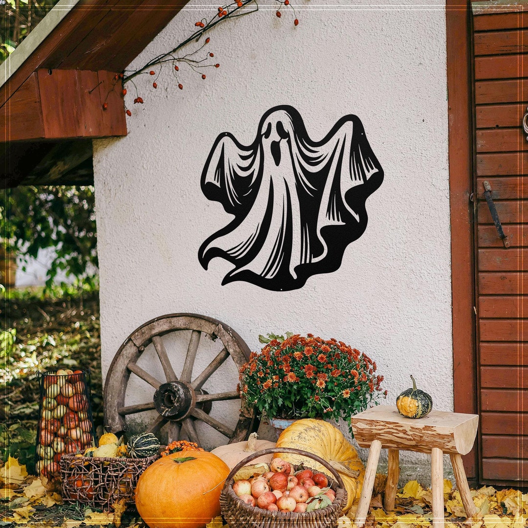 Laser Cut Ghost Metal Wall Sign – Spooky Halloween Decor - Etsy
