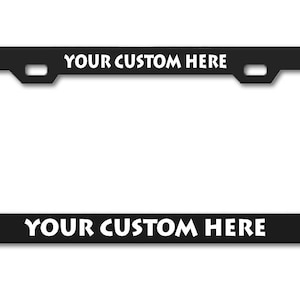 CUSTOM PERSONALIZED License Plate Frame Metal High Quality