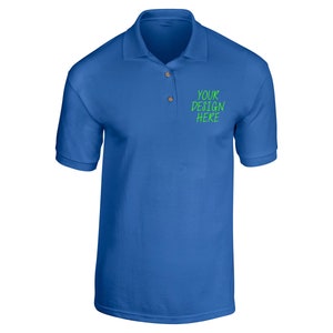 Custom Embroidered Mens Polo Shirts - Personalized Embroidery Polo