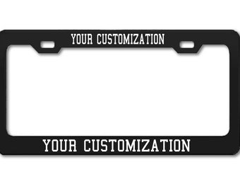 Personalizable Laser Engraved License Plate Holder