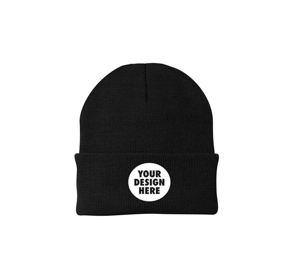 Custom Embroidered Adult Size Men's Women's Beanie - Personalized - Your Text Here