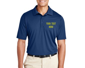 Golf-Poloshirt mit besticktem Logo - Polyester Leistung