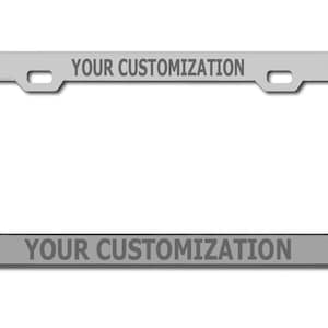 Auto Car Suv CUSTOM PERSONALIZED License Plate Frame Engraved