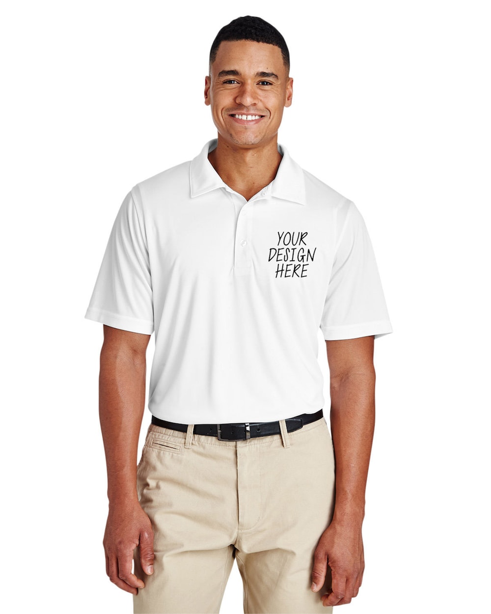 Polyester - Personalized Custom Polo Shirts Men Golf Polo Shirt With Any Your Embroidered Aurateestyle