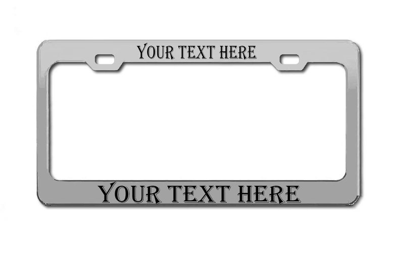 Personalized Heavy Duty License Plate Frame Laser Engraved Etsy