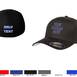FLEXFIT Custom Baseball Cap: Personalized Text & Logo, Unisex Adult Hat