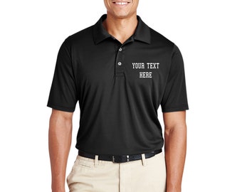 Polyester - Custom Logo Dri-Fit Polo mit Stickerei Digitalisiert Gestickt Business Casual