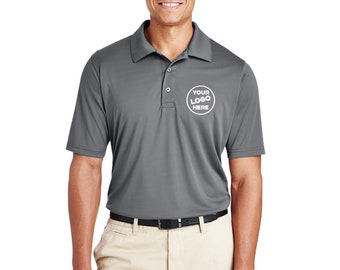 Embroidered Logo Polyester Polo Shirt: Personalized Unisex Workwear