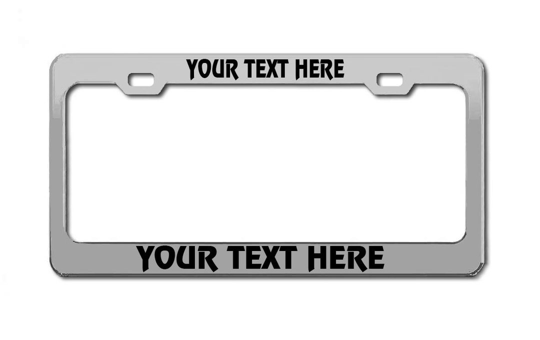 CUSTOM PERSONALIZED License Plate Frame Metal High Quality Etsy