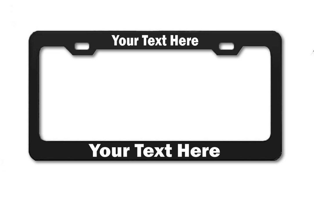 Personalised Laser Engraved License Plate Frame Etsy