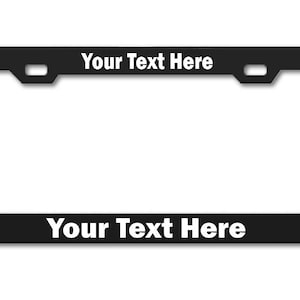 Personalised Laser Engraved License Plate Frame