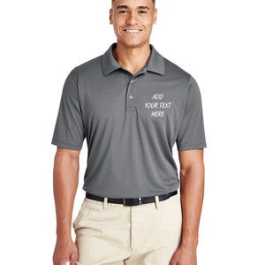 Polyester - Custom Logo Embroidered Polo Shirts - Free Shipping