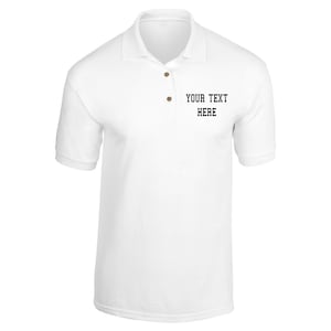 Custom Full Color Highest Quality Embroidery Stitching Polo Shirt Personalized Uniform School Restaurant