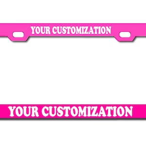 Custom License Plate Frame Laser Engraved Stainless Steel 100% Satisfaction Guaranteed Custom License Plate Frame Heavy Duty