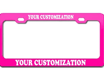 Custom Laser Engraved Stainless Steel License Plate Frame