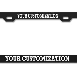 CHROME FRAME Stainless Steel Personalized License Plate Frame Auto Exterior Accessory
