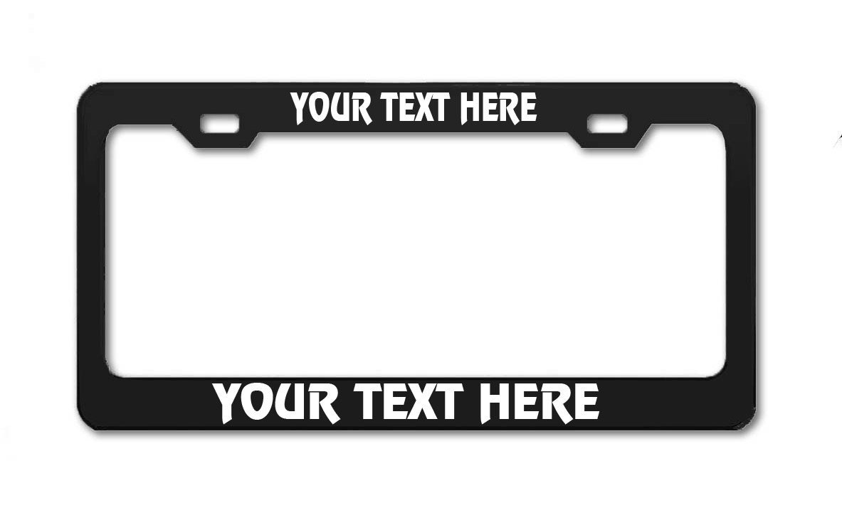 Custom Made Aluminum License Plate Frame Tag Cover Car Auto Etsy