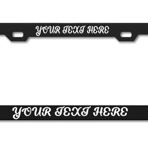 Custom License Plate Frame | Personalized | Car Tag Frame | Auto accessories License Plate Art