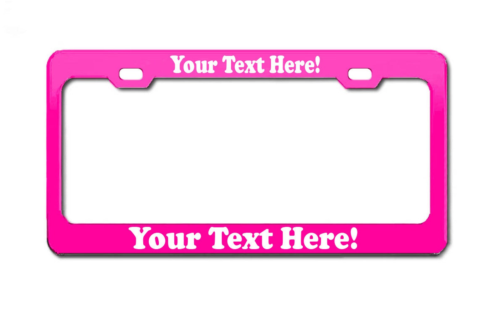 Premium Aluminum Custom Personalized Hot Pink License Plate Etsy