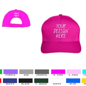 Custom Made Cotton Personalized Hat Baseball cap