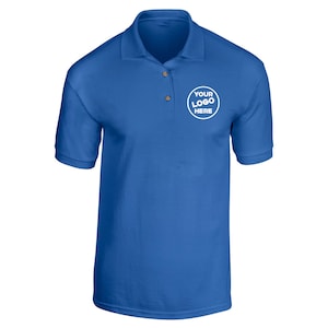 Premium Personalized Polo Shirt Unisex Custom Embroidered Polo Unisex Your Text Logo