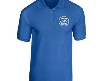Premium Personalized Polo Shirt Unisex Custom Embroidered Polo Unisex Your Text Logo