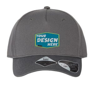 Embroidery Logo Text Design ATLANTIS HEADWEAR Custom Sustainable Five-Panel Cap Gift for Him Promotional Headwear