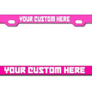 Personalized Custom Carbon Fiber License Plate Frame