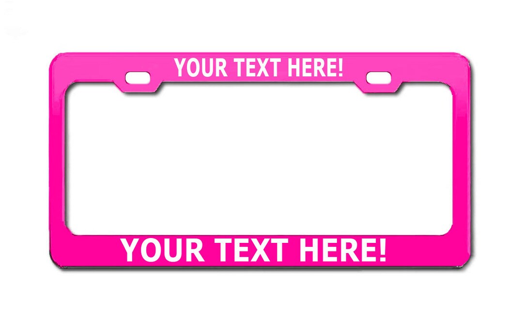 thumbnail interactive-video image 1 of Universal Custom Laser Engraved Black Stainless Steel Metal License Plate Frame 1 of 5