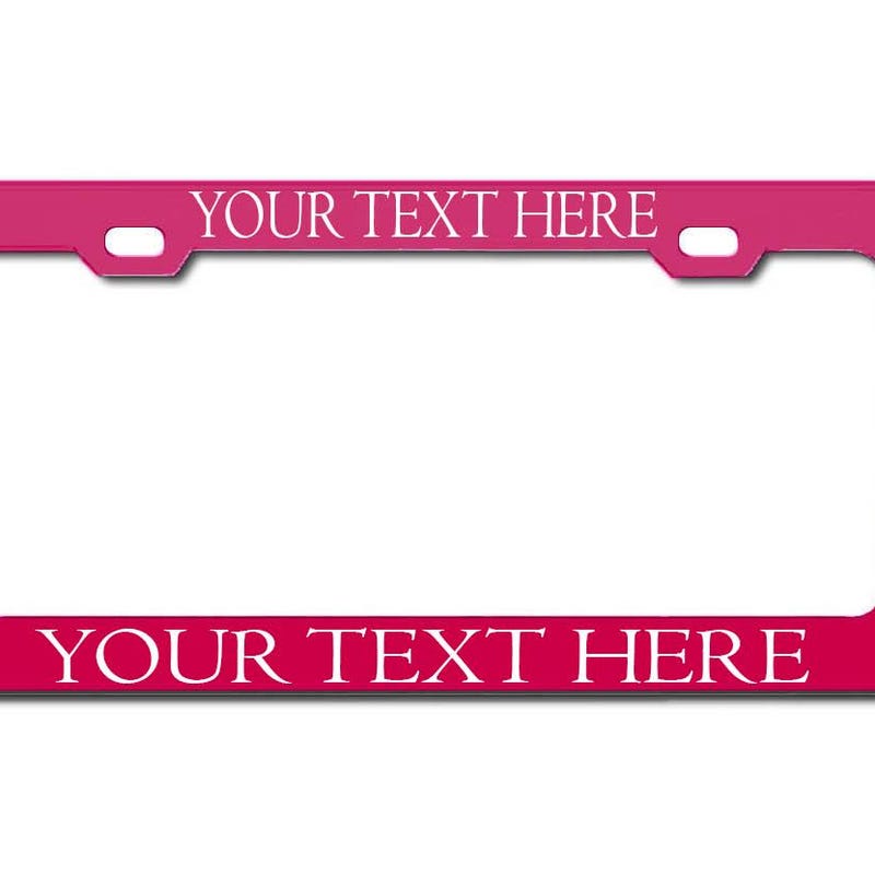 Pink License Frame Hot Pink Frame - Etsy