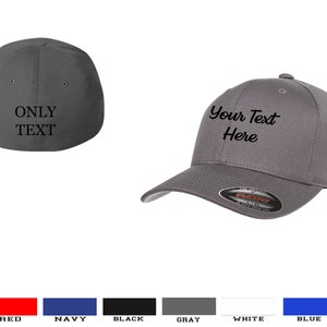 FLEXFIT Personalized Custom Embroidered Dad Hat | Design your own Structured Baseball Hat