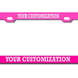 CUSTOM PERSONALIZED License Plate Frame Laser Engraved