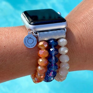 Apple Watch Band / Beaded  / Multi Colored Beaded / Adjustable / Apple Watch Strap / 38mm or 40mm / Stretchy Watch Band